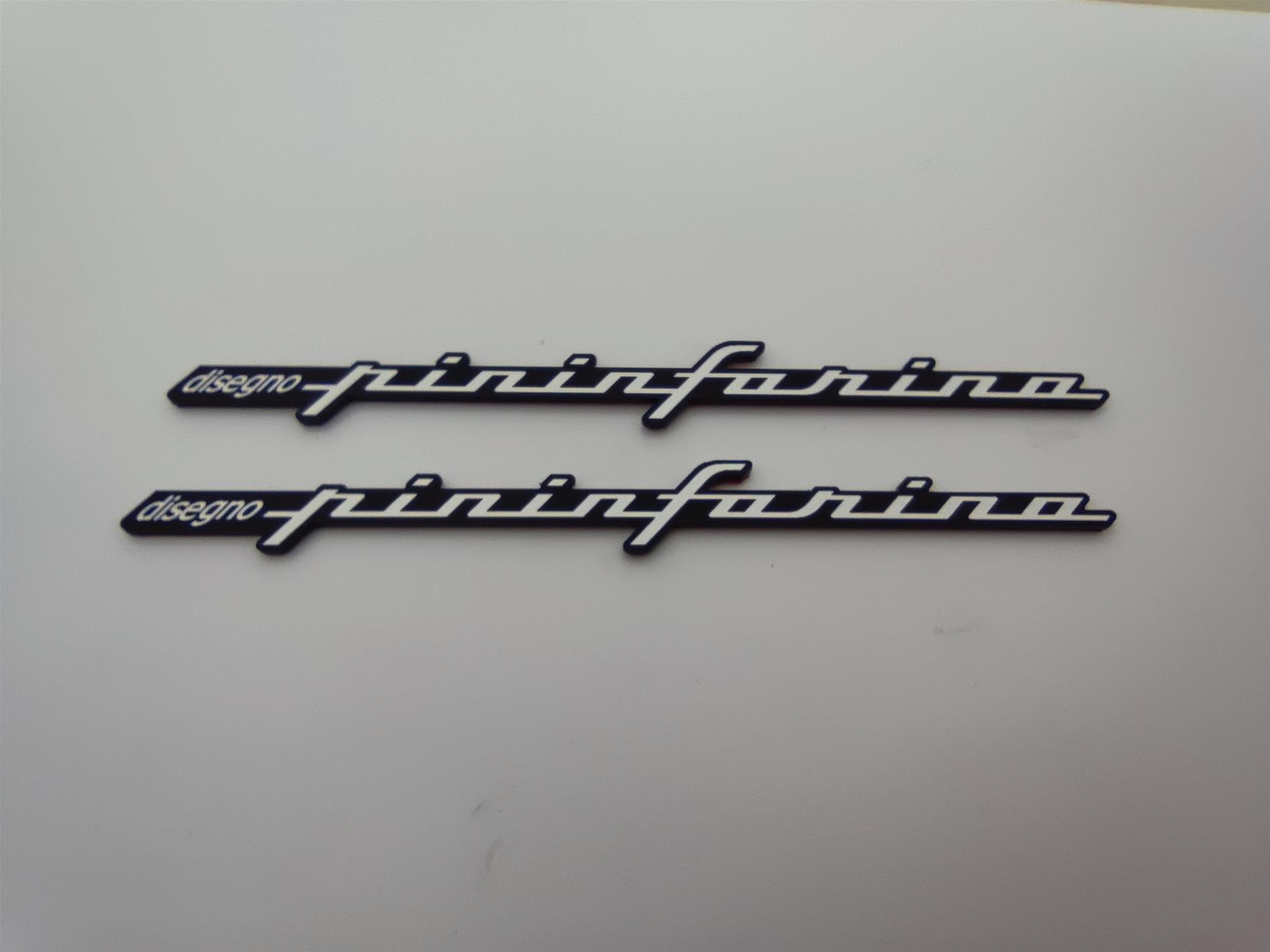 Disegno Pininfarina çamurluk etiketi - Resim 5