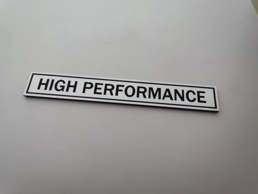 High Performance Alüminyum Görünümlü plastik etiket