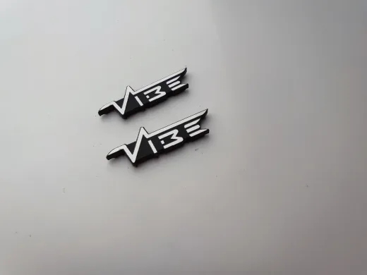 vibe logo plastik etiket