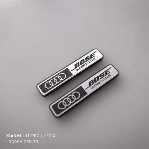 2 adet Audi Bose kapı hoparlör logosu Audi A4 S4 B5 A6 S6 RS6 C5