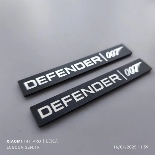 Land Rover Defender 007 Etiket 2 li takım
