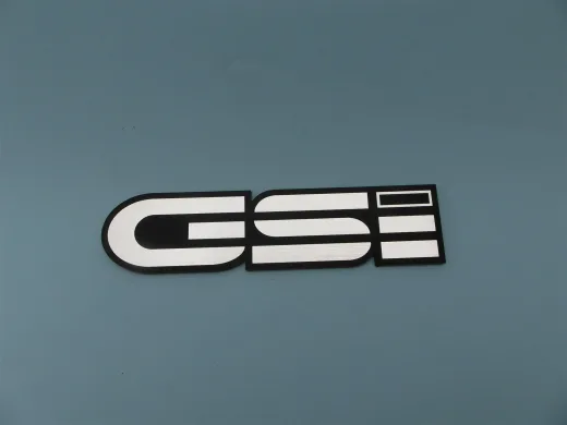Opel GSİ Alüminyum Görünümlü plastik etiket