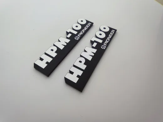 Pioneer HPM-100 Hoparlör Logosu - Vintage Audio Sembolü