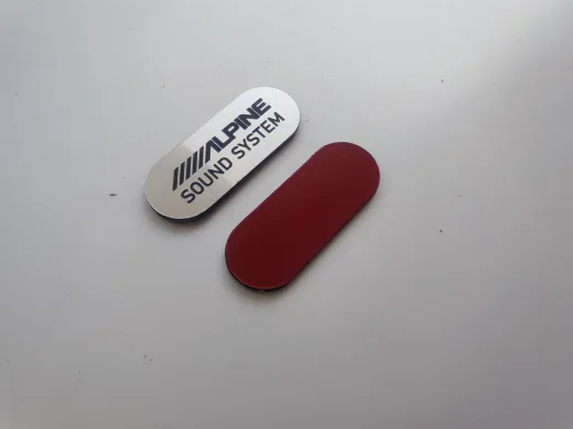 Alpine Sound system oval Logo