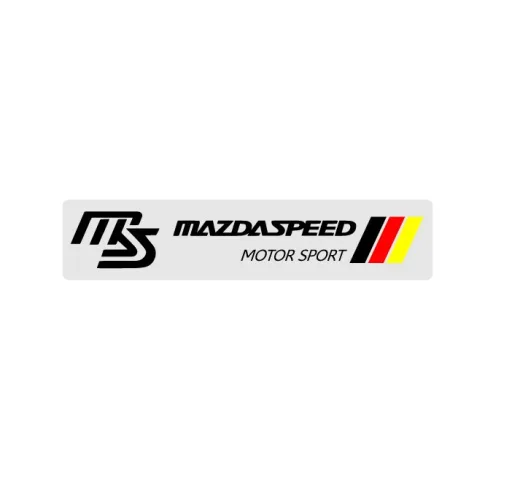 Mazda Araçlar için MS logolu motor sport etiket