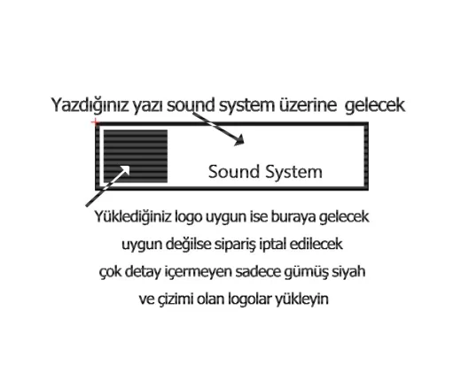 Özelleştirilebilir Ses Sistemi Logosu | Markanıza Özel Tasarım | 