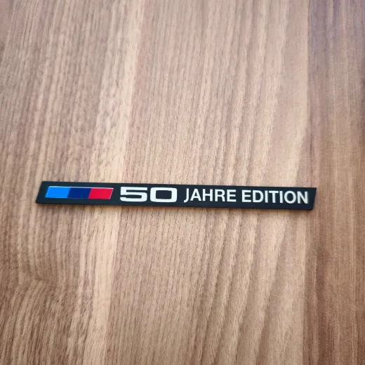 BMW  50 jahre edition plastik etiket