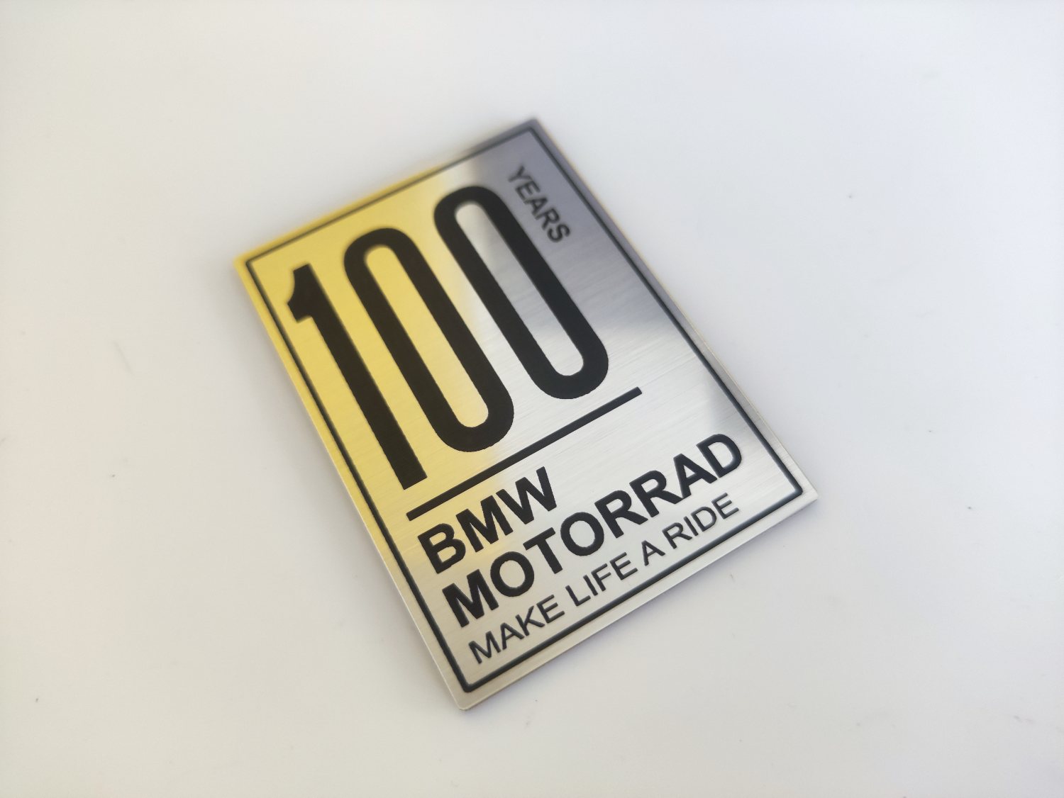 Bmw motorrad 100. yıl etiketi Gümüş Renk Make life a ride - Görsel 7