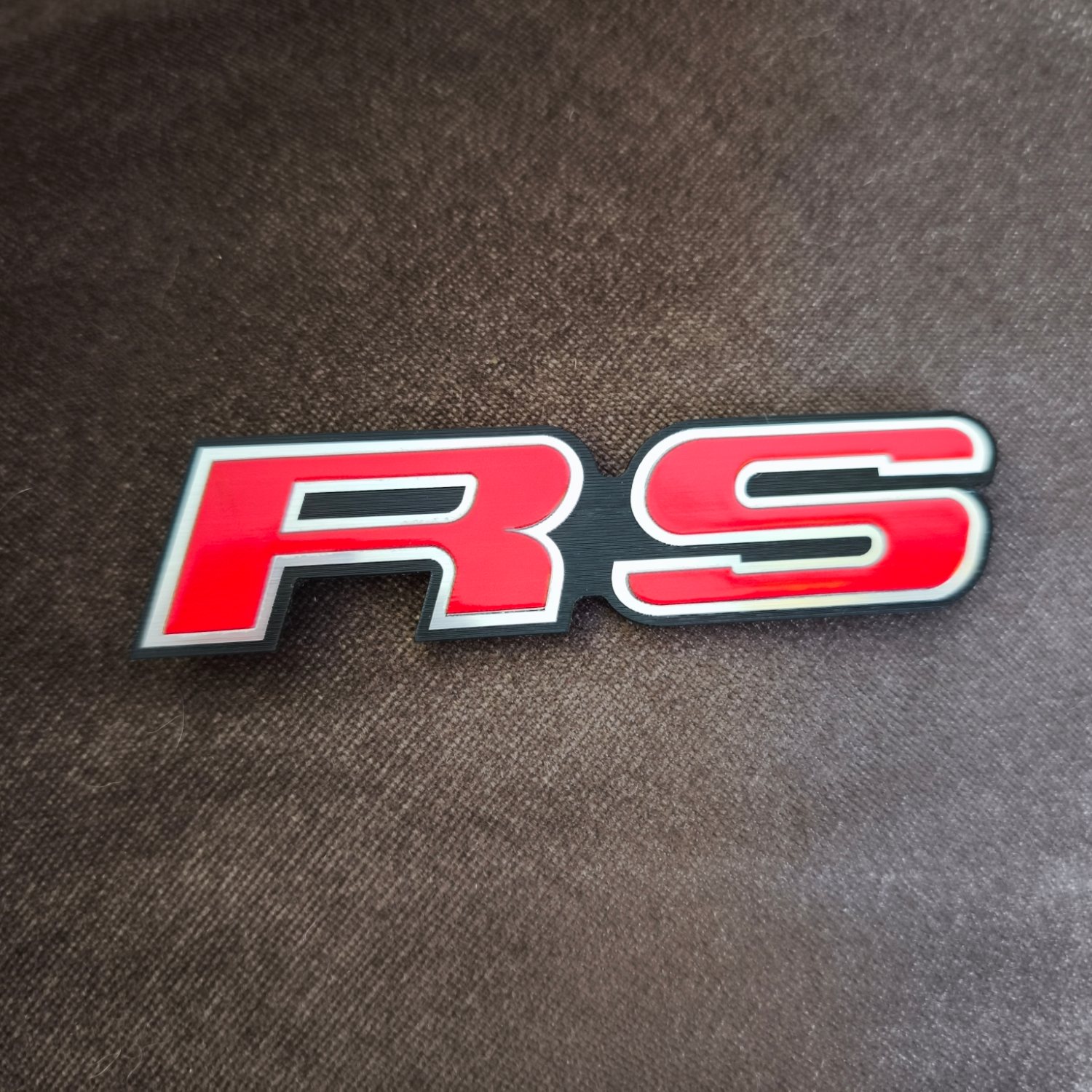 Honda Rs logo Renkli plastik yapışkanlı etiket - Görsel 1