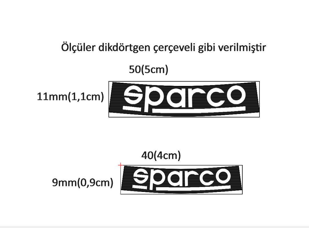 4 adet sparco jant etiketi - Resim 2