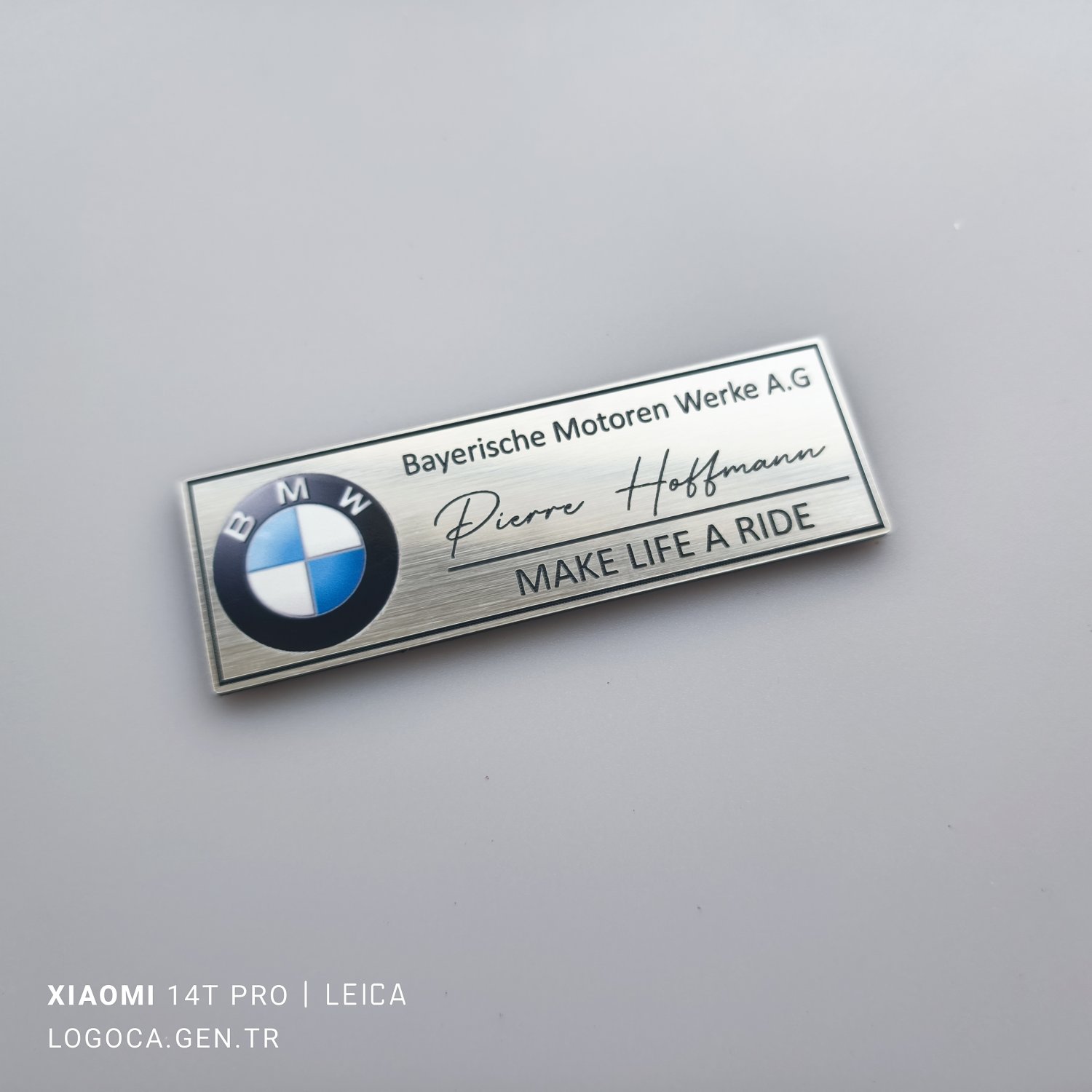 Kişiselleştirilebilir 9x3cm plastik etiket  - Resim 5