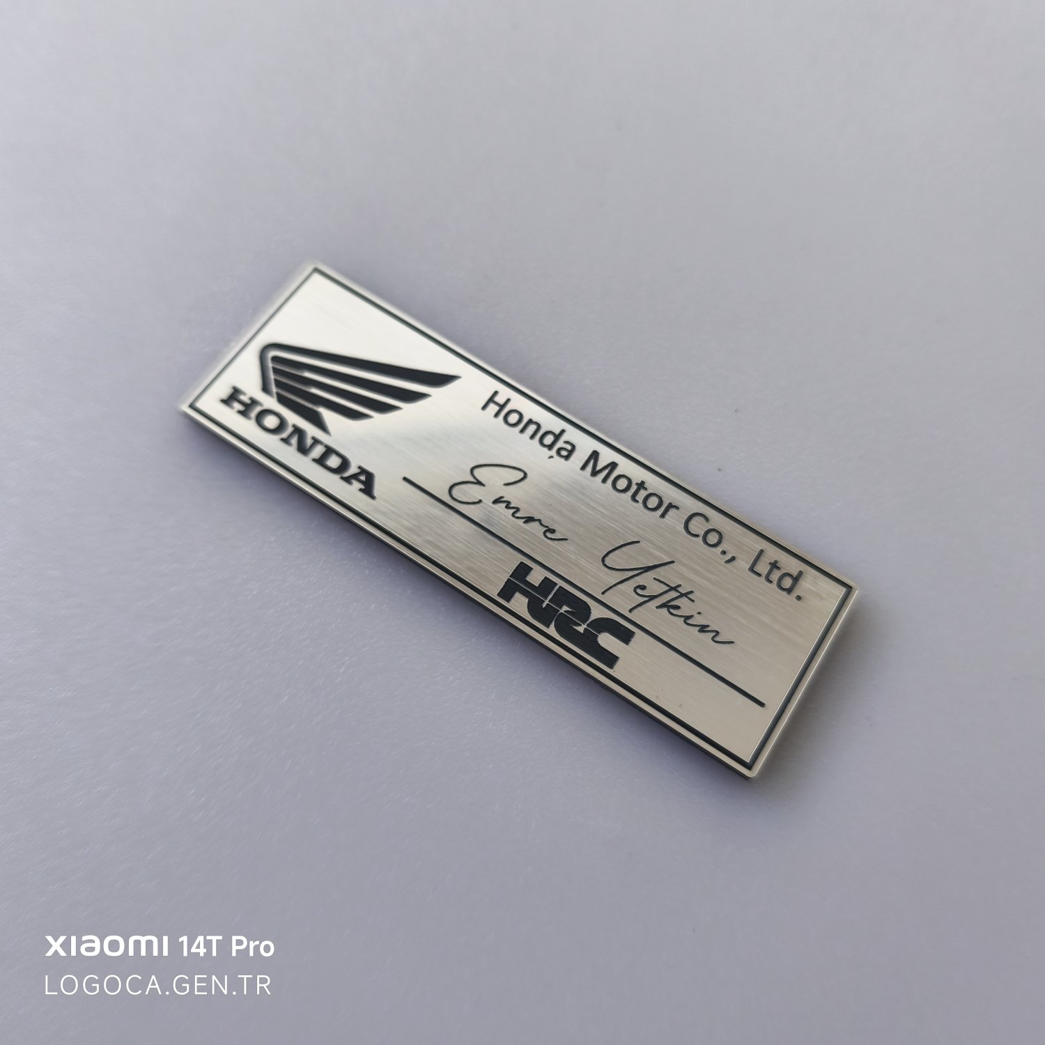 Kişiselleştirilebilir 9x3cm plastik etiket  - Resim 8