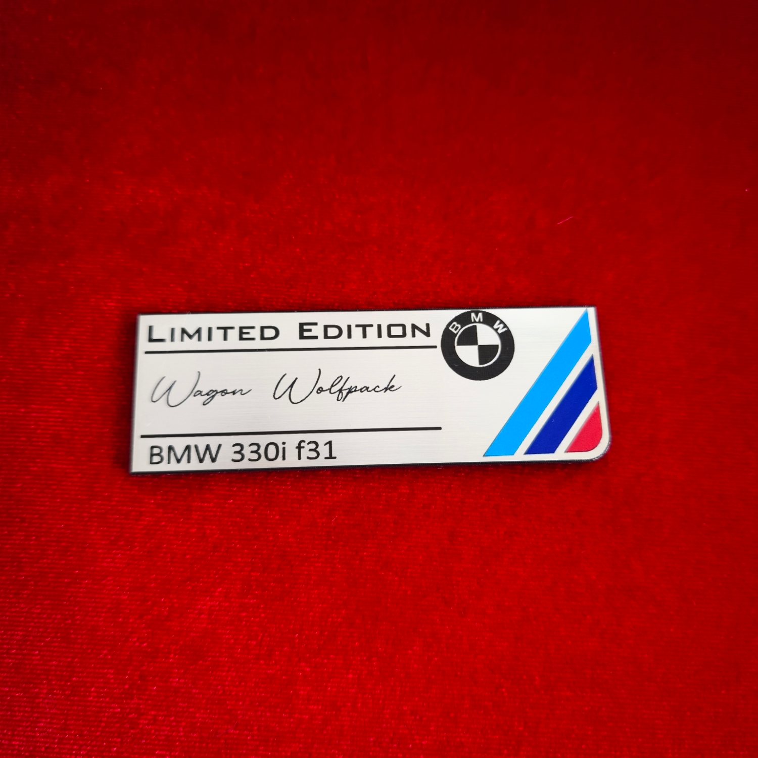 BMW M renkli Kişiselleştirilebilir 100x35mm Etiket - Görsel 7