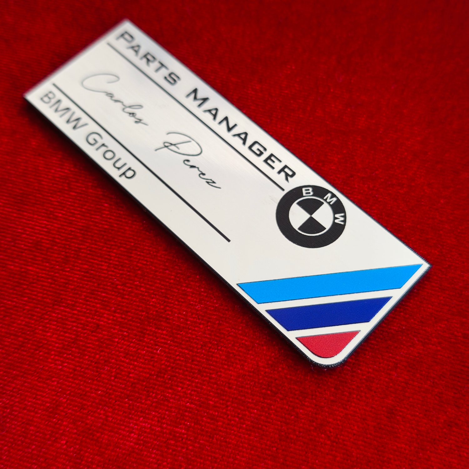 BMW M renkli Kişiselleştirilebilir 100x35mm Etiket - Görsel 8