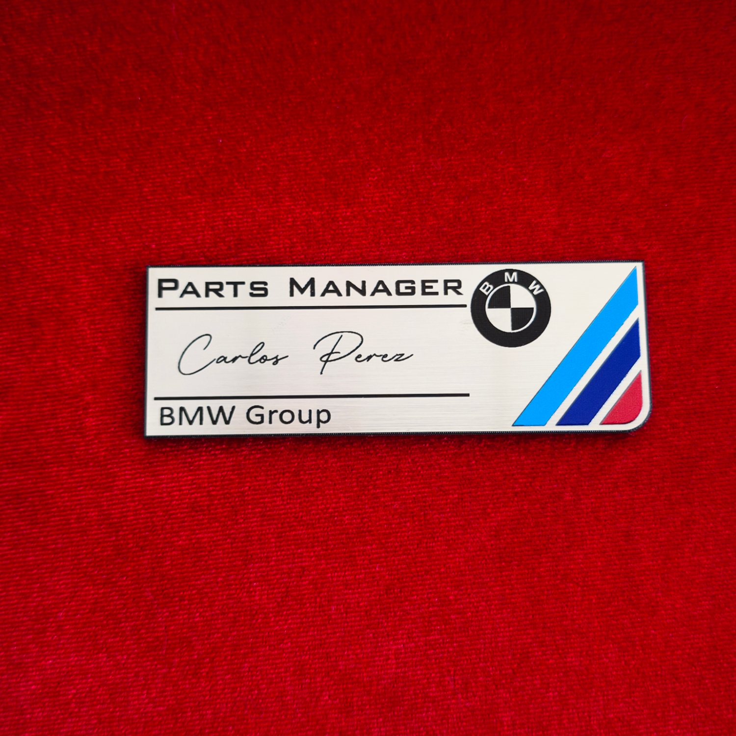 BMW M renkli Kişiselleştirilebilir 100x35mm Etiket - Görsel 9