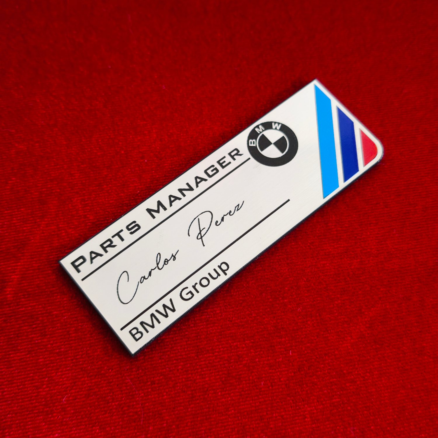 BMW M renkli Kişiselleştirilebilir 100x35mm Etiket - Görsel 10