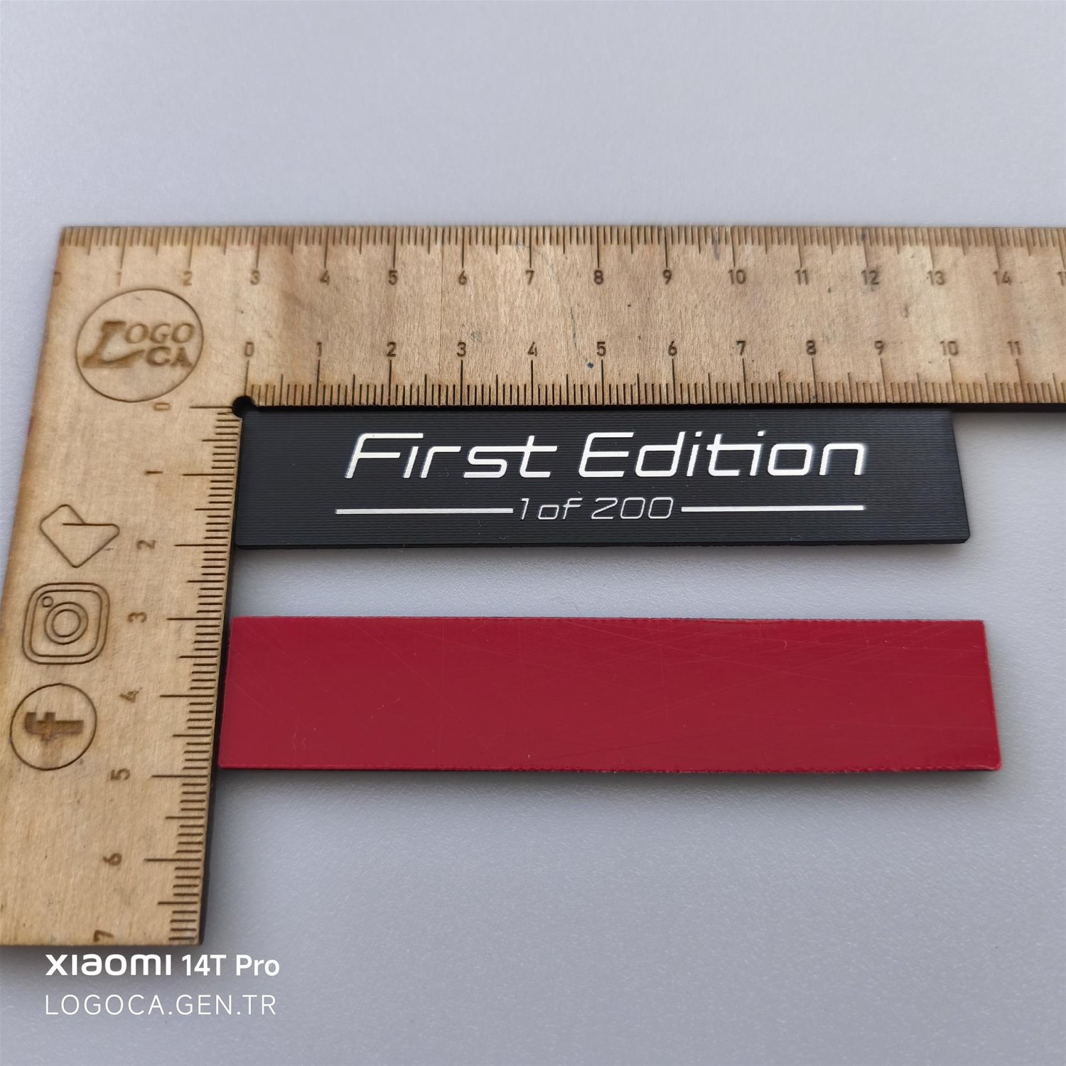 2 adet BMW First Edition Gümüş & Siyah plastik Çıkartma - 10x2cm - Kendinden Yapışkanlı - Resim 2