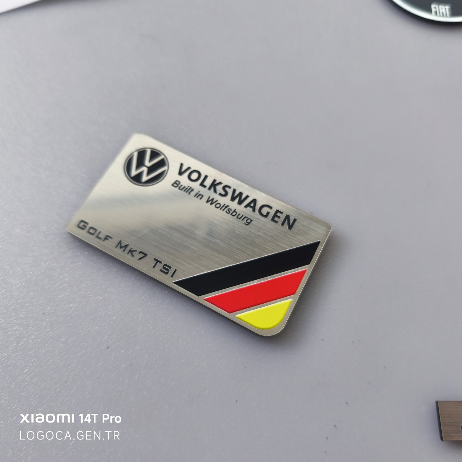 Araca özel Renkli ülke bayraklı 7x4cm Plastik etiket Metalik - Resim 4