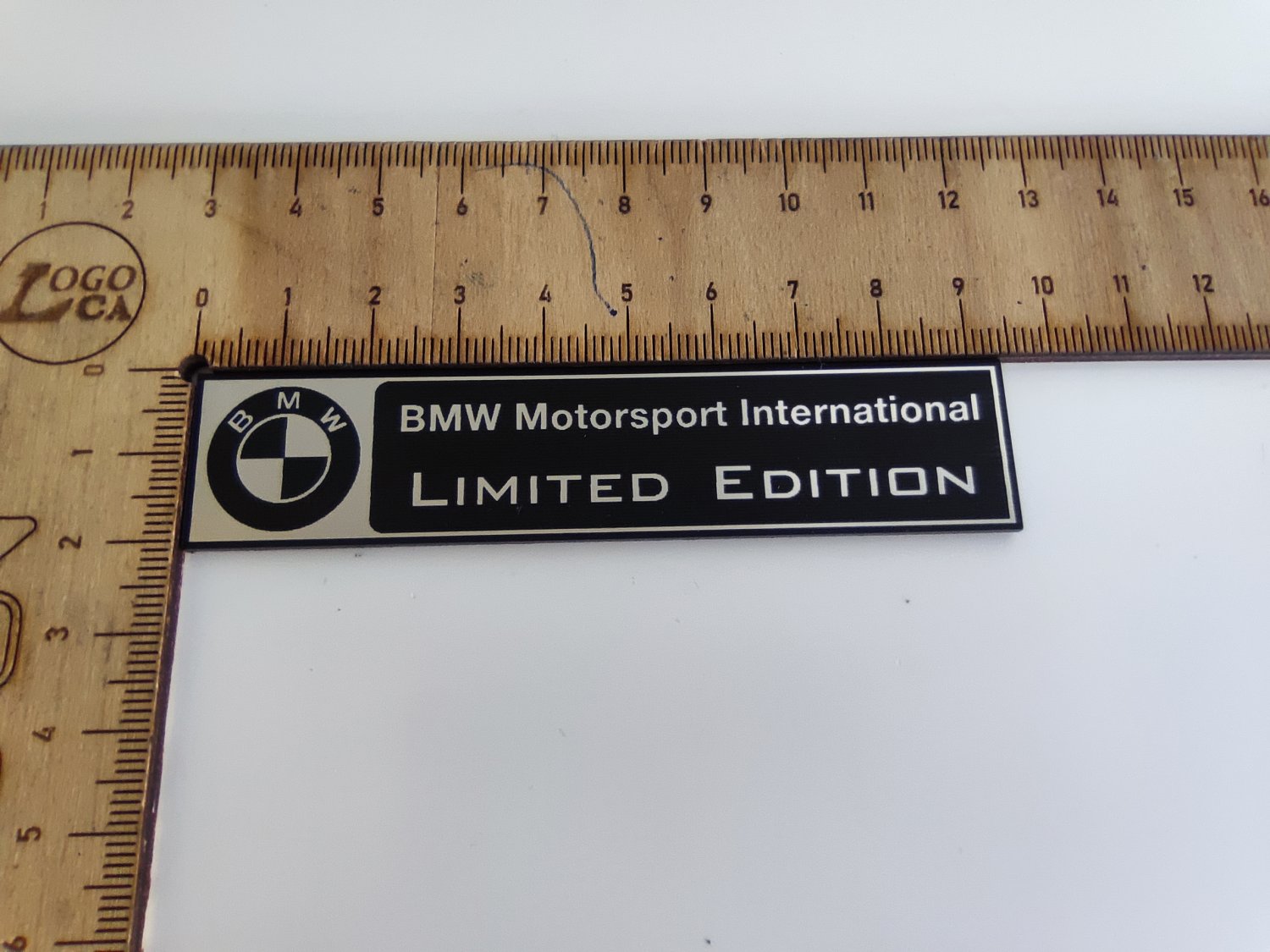 BMW limited special motorsport individual seçenekli siyah üzeri gümüş etiket - Resim 3