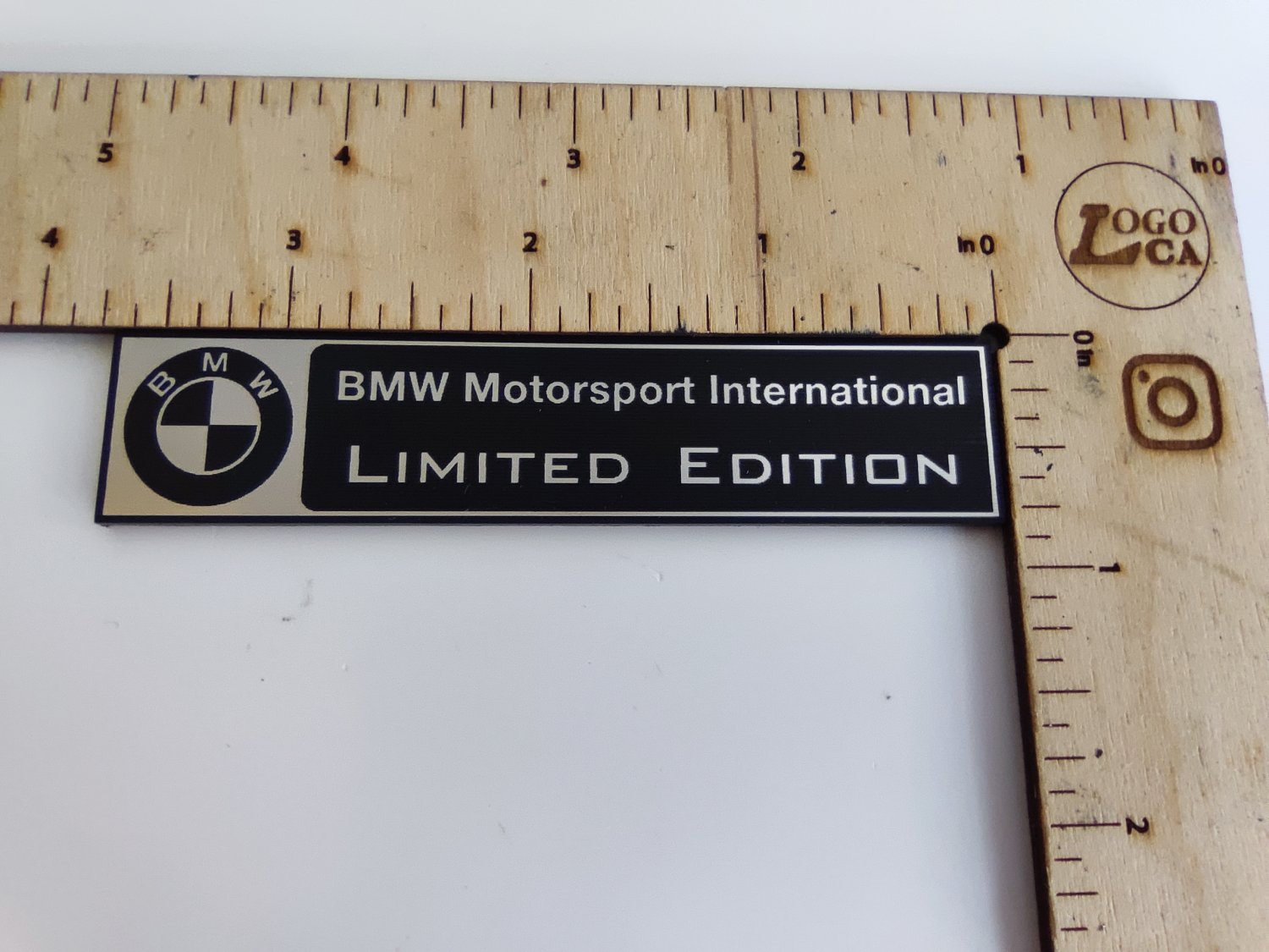 BMW limited special motorsport individual seçenekli siyah üzeri gümüş etiket - Resim 4