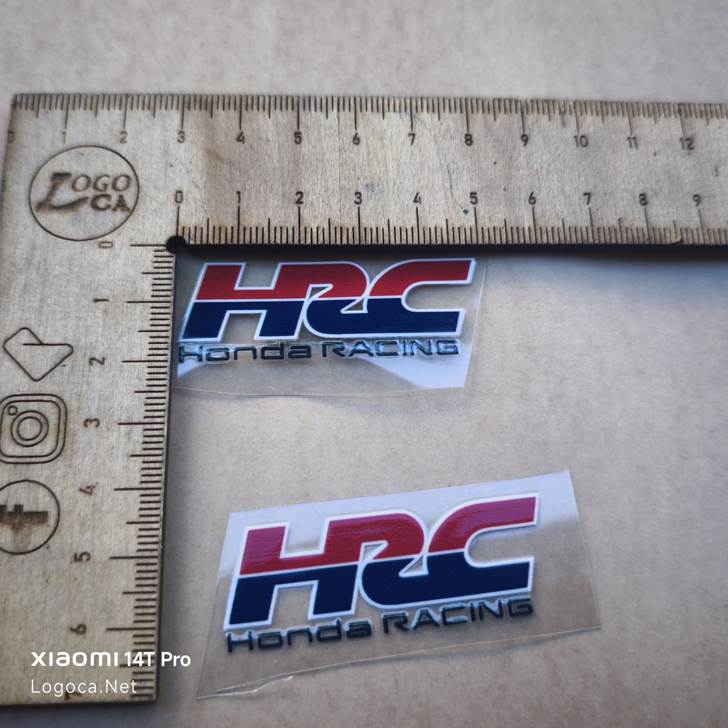 Honda Racing HRC UV Dayanıklı Motosiklet Etiketleri (2'li Set)