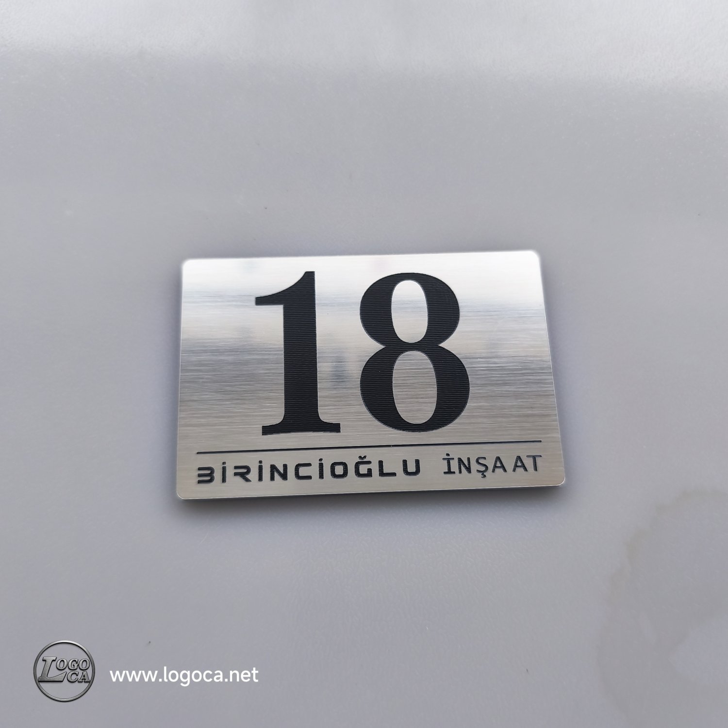 Firma İsimli Kendinden Yapışkanlı Kapı Numaralama Kasa Üstü veya Kapı Üzeri Etiketler - Resim 3