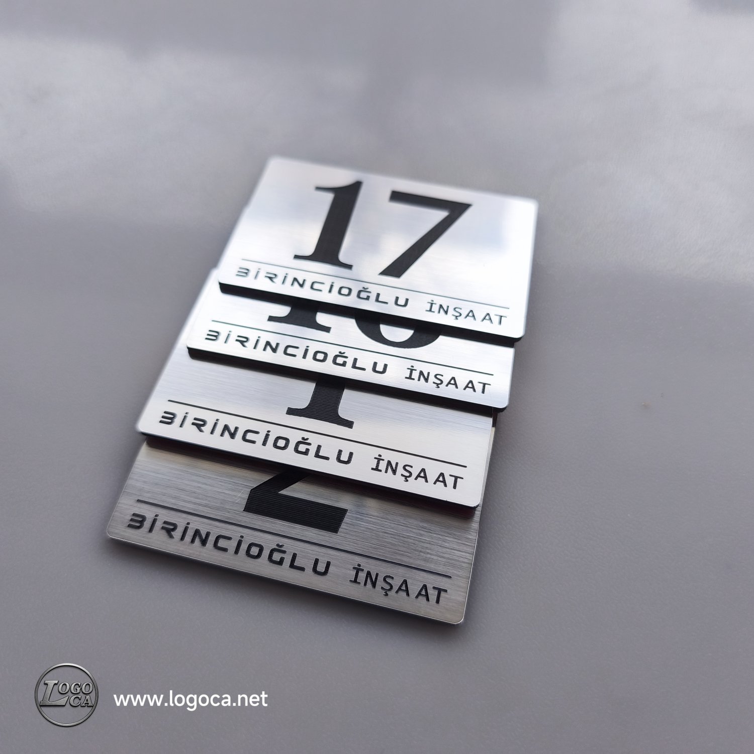 Firma İsimli Kendinden Yapışkanlı Kapı Numaralama Kasa Üstü veya Kapı Üzeri Etiketler - Resim 4