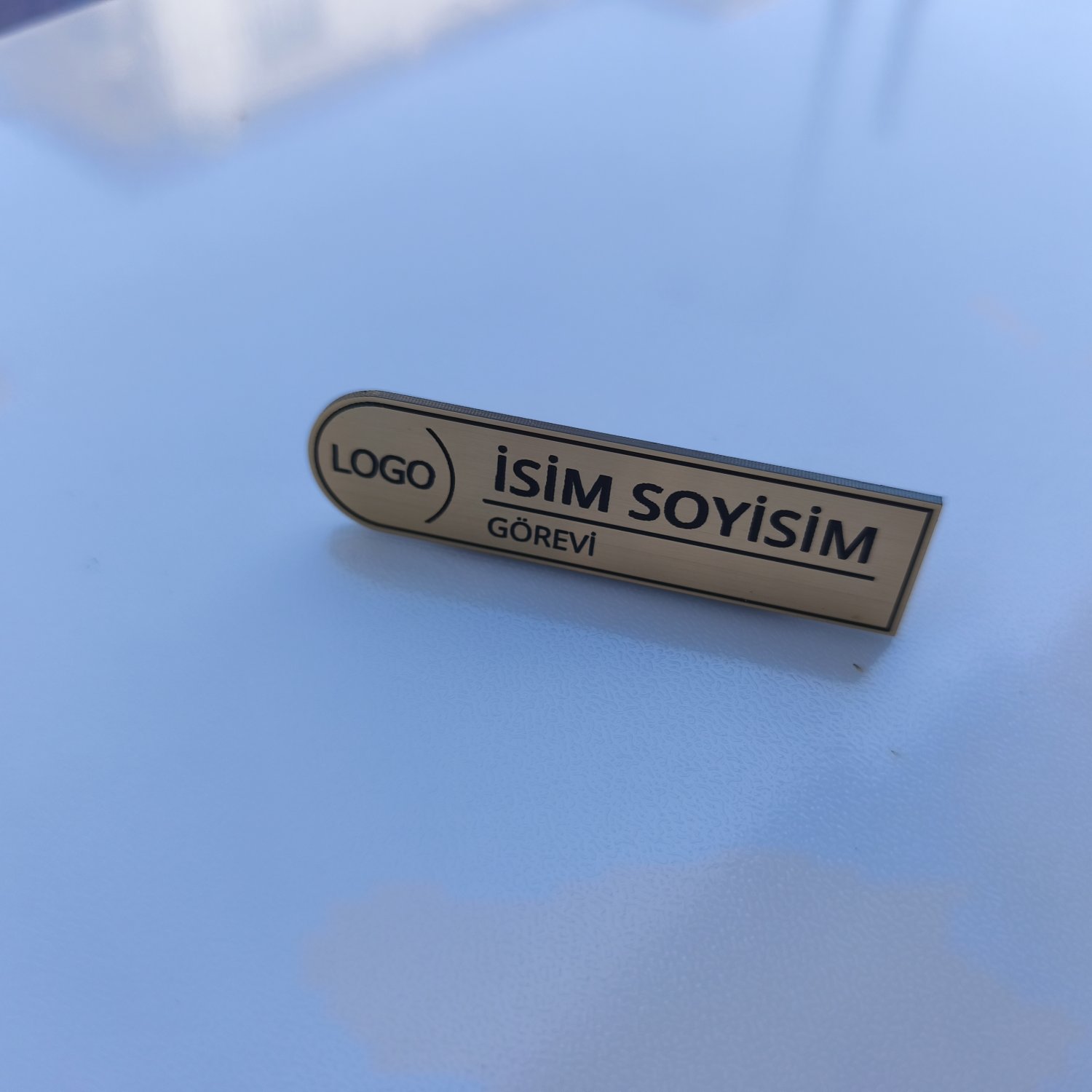 Özelleştirilebilir Şık Mıknatıslı Yaka Kartı 7,5x2cm - Pratik ve Zarif Çözüm için Hemen Tasarla - Resim 8