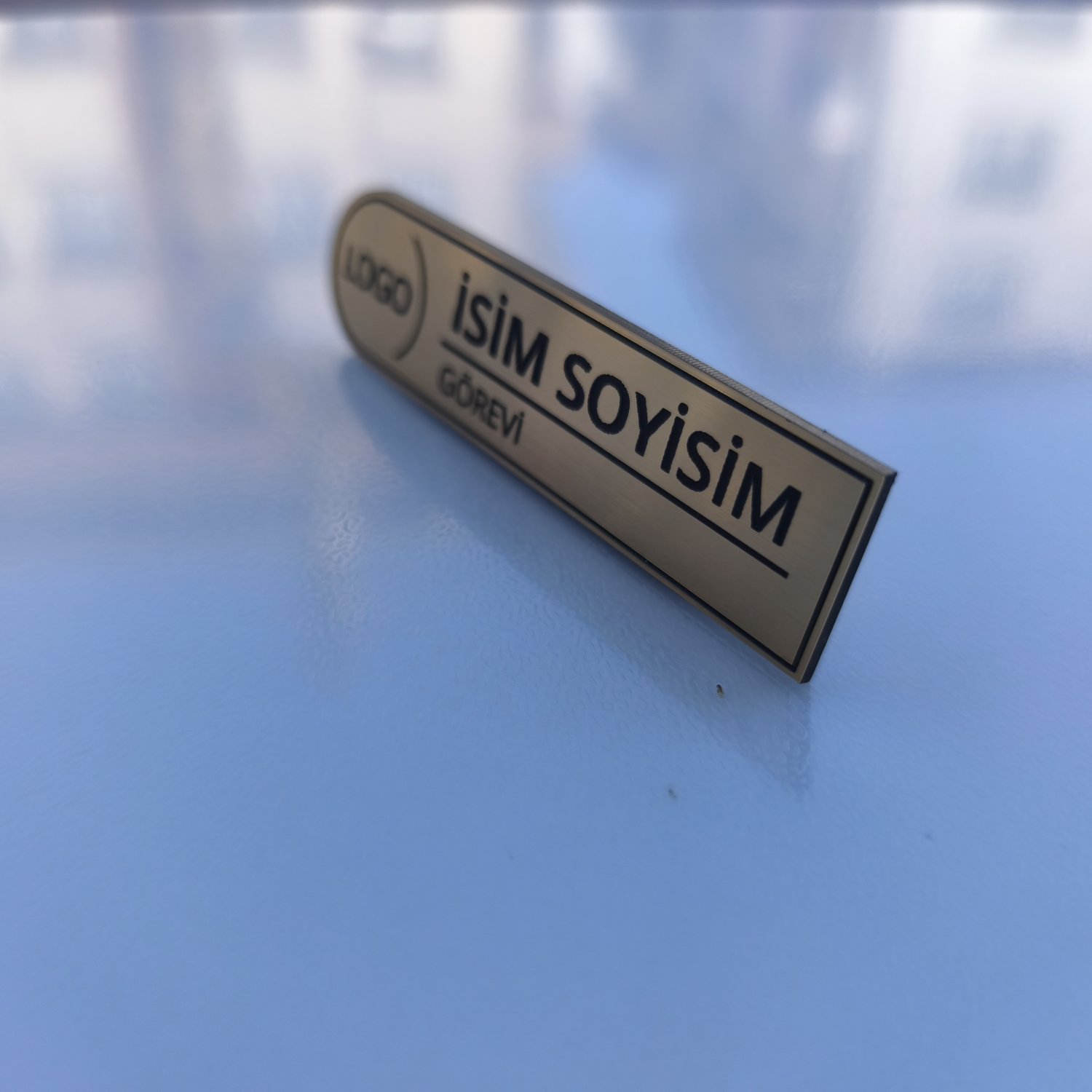 Özelleştirilebilir Şık Mıknatıslı Yaka Kartı 7,5x2cm - Pratik ve Zarif Çözüm için Hemen Tasarla - Resim 9