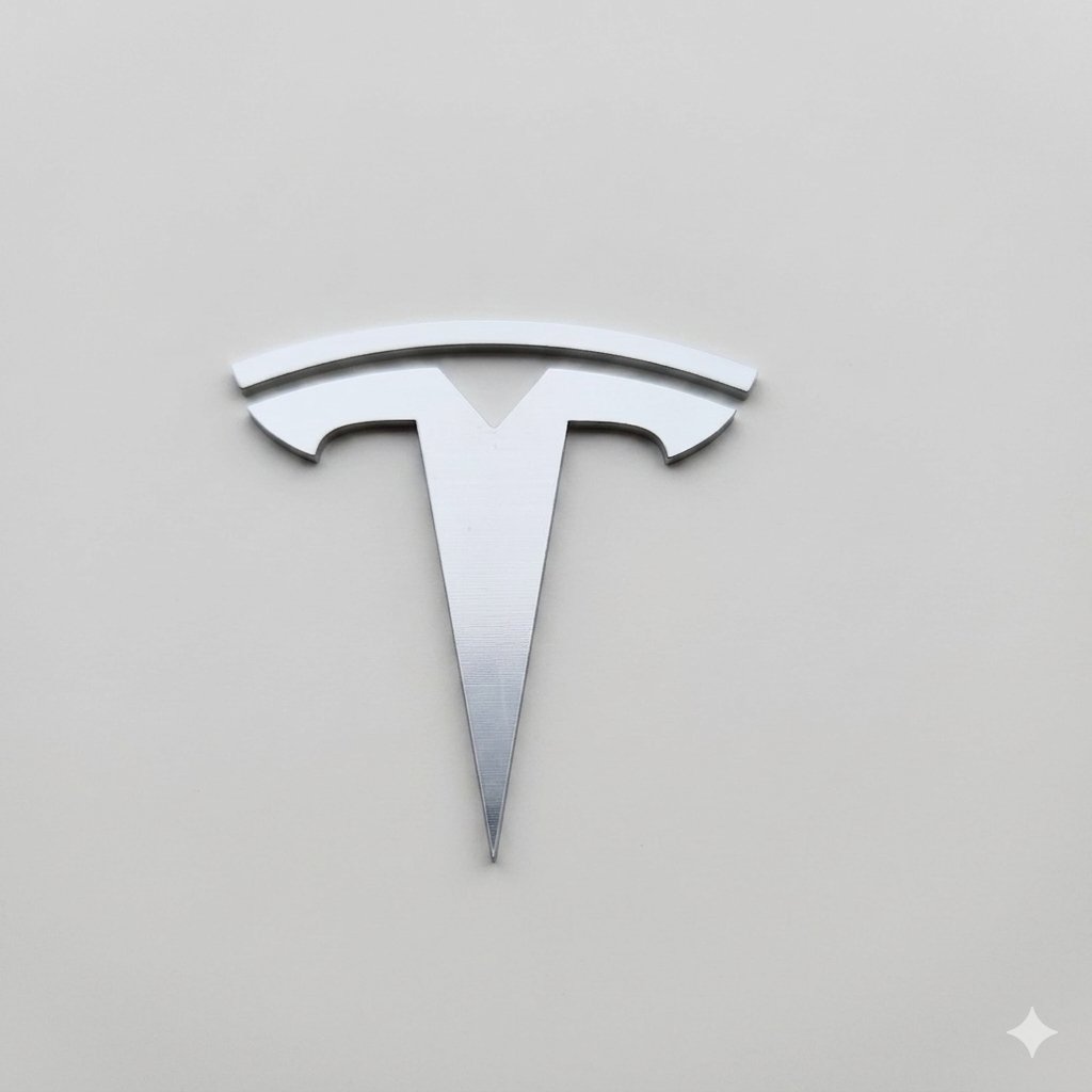 Tesla Ön Kaput Logosu - Yüksek Kalite esnek ve Dayanıklı