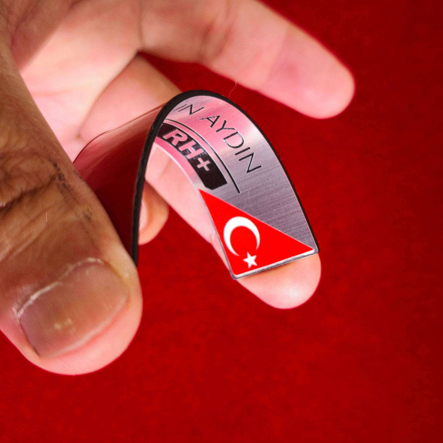 Motosikletçiler İçin Kişiye Özel Kan Grubu Etiketi | Esnek Plastik Motorcu Kimlik Etiketi - Görsel 9