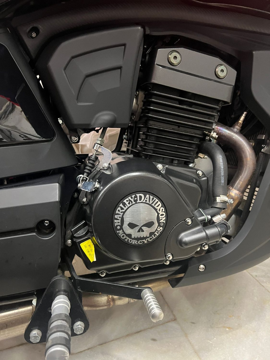 Harley-Davidson İkonik Kuru Kafa Yuvarlak Plastik Etiket - Görsel 2