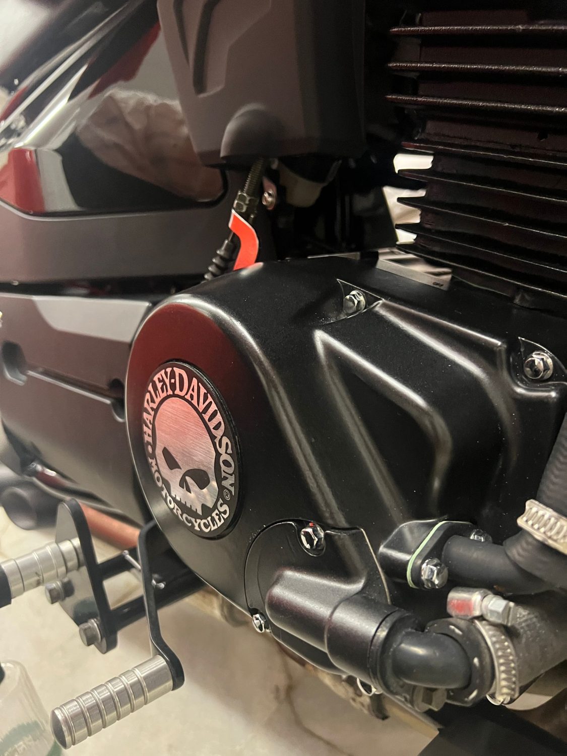 Harley-Davidson İkonik Kuru Kafa Yuvarlak Plastik Etiket - Görsel 3